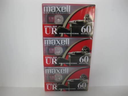 Maxell Audio Cassette 60 Minutes - Set of 3 (SEALED)